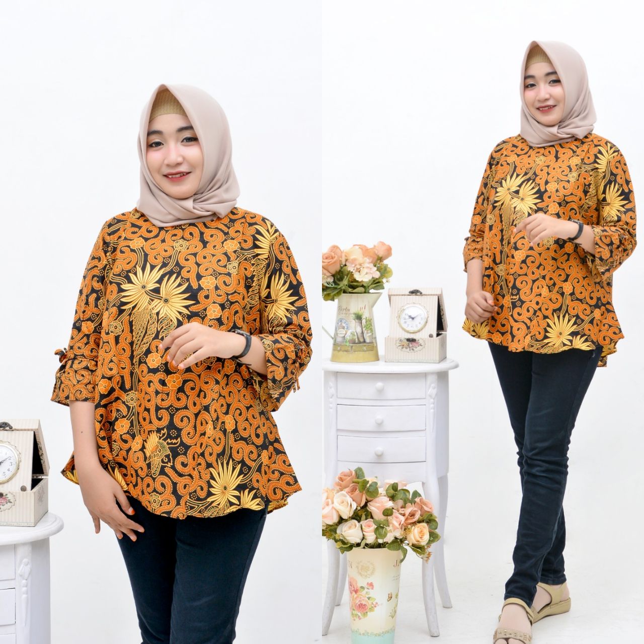 atasan batik wanita modern