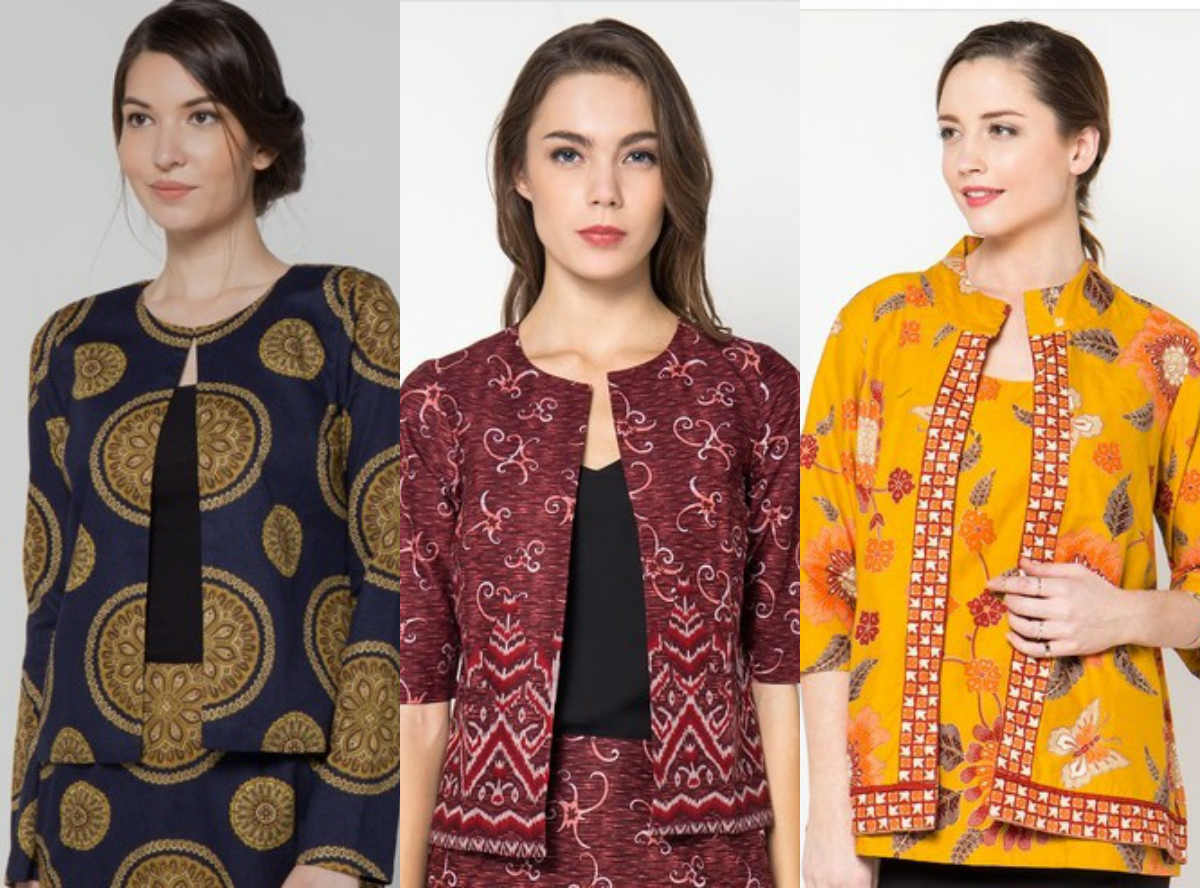 model seragam batik kantor