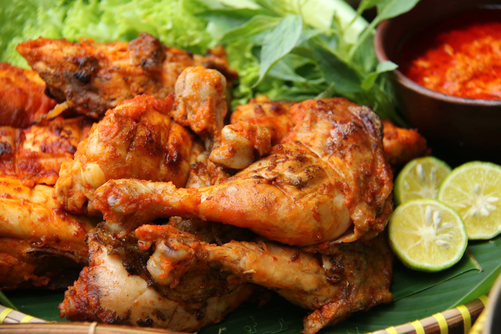 cara membuat ayam panggang bumbu rujak