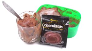 cara buat es krim chocolatos