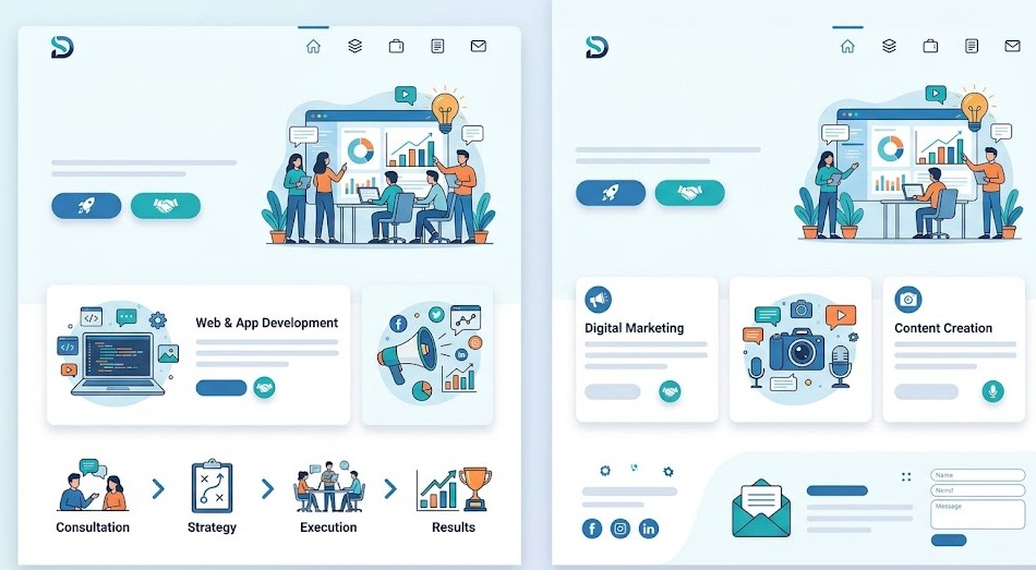 landing page untuk jasa