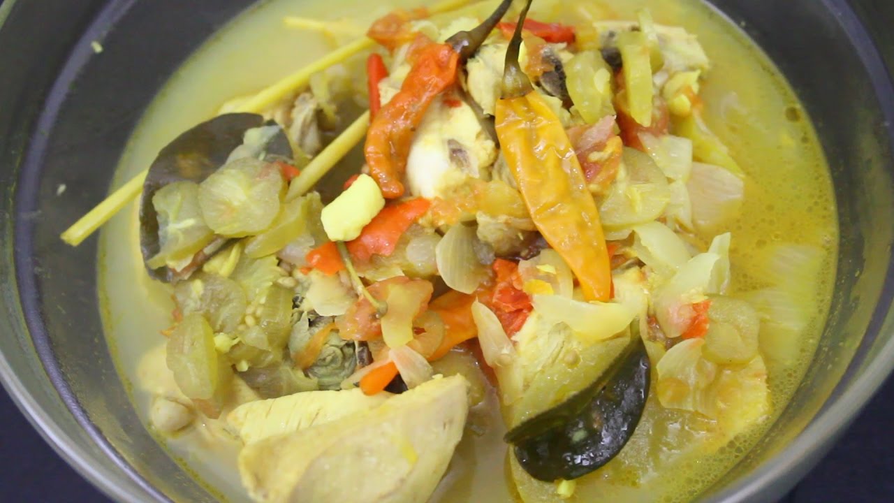 cara memasak garang asem ayam tanpa daun pisang