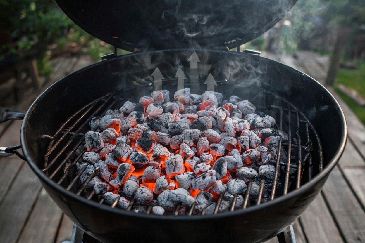 best charcoal briquette grilling method